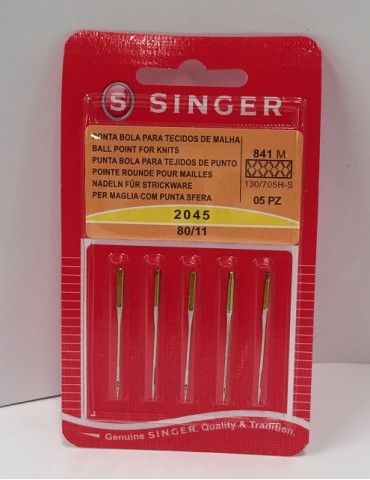 AGUJA SINGER 2045 80/11 C/5PZ     X/1500