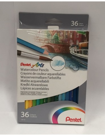 COLORES PENTEL ARTS ACUARELABLES C/36PZ CB9-36