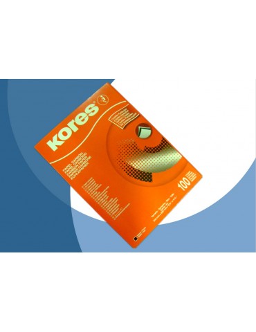 PAPEL CARBON KORES T/C NEGRO A4 210X297      X/50