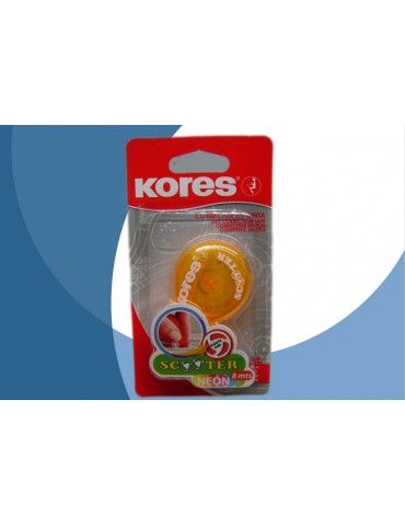 CINTA CORRECTORA KORES SCOOTER C/1PZ       X/10