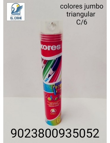 COLORES KORES TRIANGULAR JUMBO C/6LARGOS       X/48