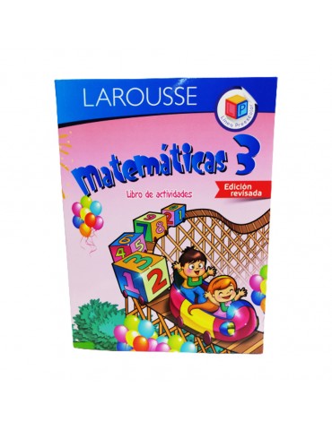 LIBRO COLOREAR LAROUSSE PREESCOLAR MATEMATICAS 3 6278     X/36