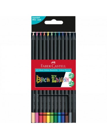 COLORES FABER-CASTELL BLACKEDITION C/12PZ 116412