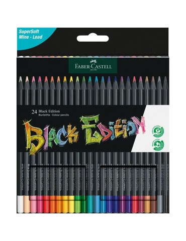 COLORES FABER-CASTELL BLACKEDITION C/24PZ 116424