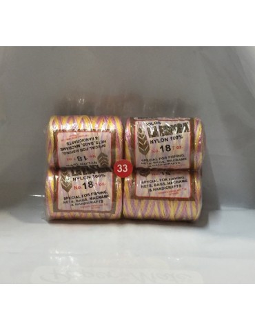 HILO NYLON ESPIGA MULTICOLOR 33 200GRS C/4PZ