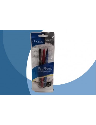 BOL. AZOR ULTRAFINO 0.5MM SURTIDO BLC/3PZ        X/48