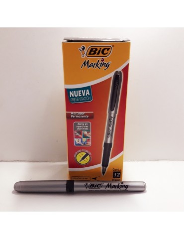 MARCADOR BIC MARKING ULTRAFINO NEGRO C/12PZ 966455    X/12