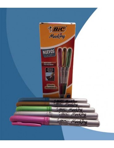 MARCADOR BIC MARKING COLOR SURTIDO C/12PZ     X/12
