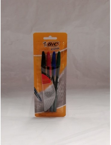 BOL. BIC CRISTAL ULTRAFINO SURTIDO BLC/4PZ 9644791    X/24