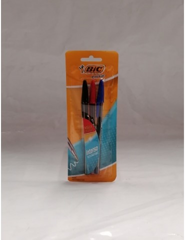 BOL. BIC CRISTAL INTENSO SURTIDO BLC/3PZ 963508    X/24