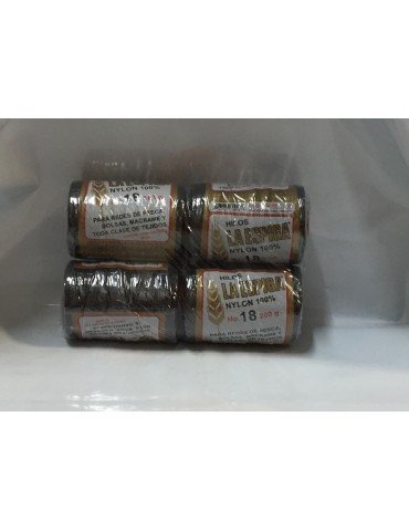 HILO NYLON ESPIGA NEGRO 19 200GRS C/4PZ