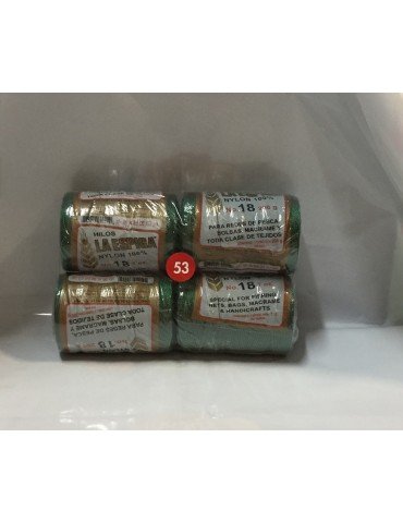 HILO NYLON ESPIGA VERDE 53 200GRS C/4PZ