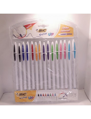 BOL. BIC CRISTAL UP COLORES EXBC/15PZ     X/15