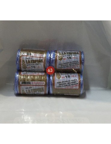 HILO NYLON ESPIGA MULTICOLOR 63 200GRS C/4PZ
