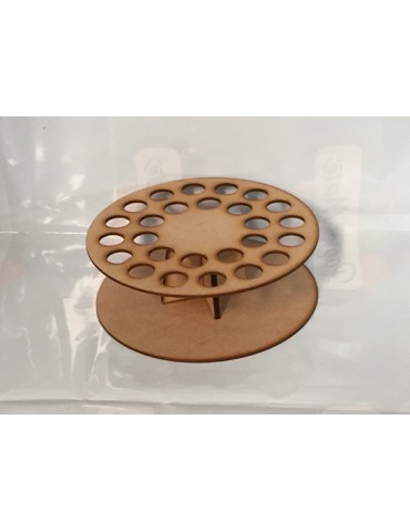 PORTA CONO MADERA REDONDO DE 20 CON-002