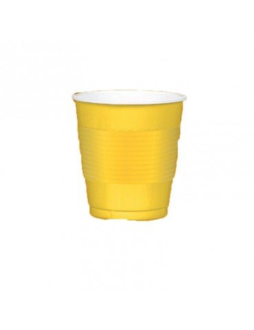 VASO PLASTICO AMSCAN AMARILLO 12OZ C/20PZ 7105