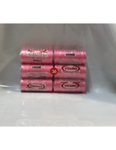 HILO NYLON OMEGA  36 MATIZADO ROSA