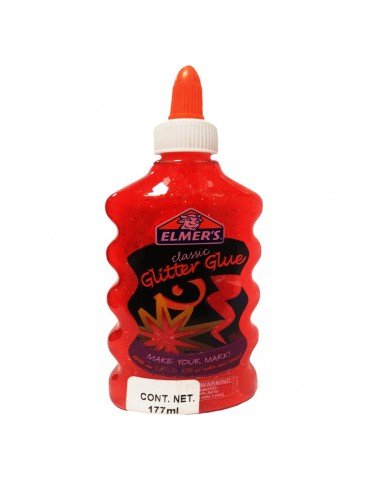PEGAMENTO ELMERS GLITTER CLASSIC ROJO 177ML      X/18