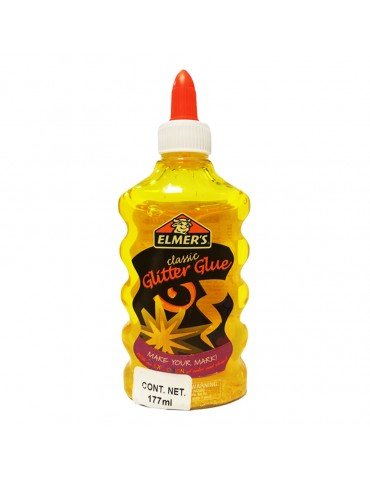 PEGAMENTO ELMERS GLITTER CLASSIC AMARILLO 177ML      X/18