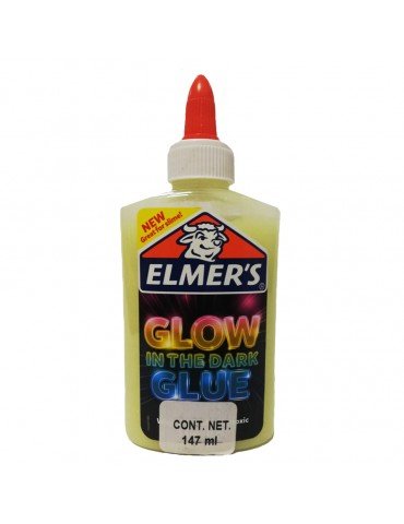 PEGAMENTO ELMERS GLOW IN DARK NATURAL 120ML      X/18