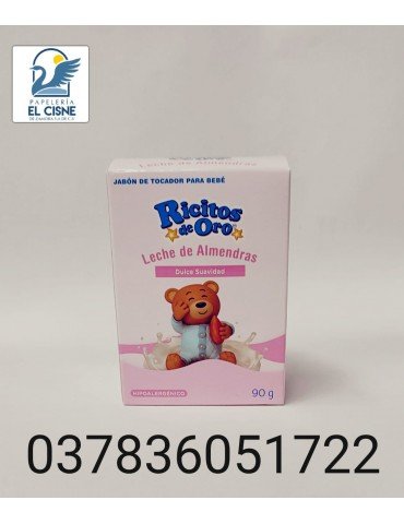 JABON GRISI RICITOS DE ORO LECHE ALMENDRAS 90GR            X/25