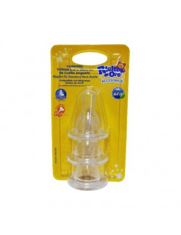 MAMILA FLUJO RAPIDO GRISI RICITOS DE ORO BLC/3PZ       X/6