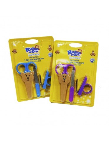SET MANICURE GRISI RICITOS DE ORO BLC/3PZ       X/6