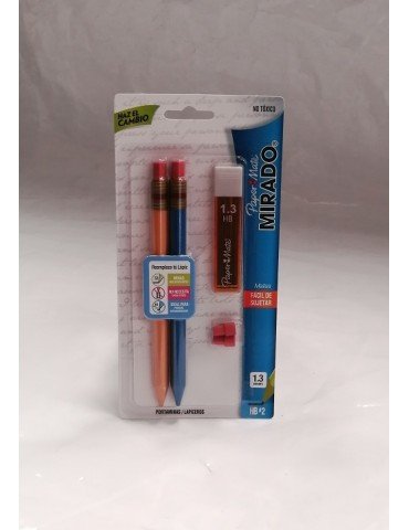 PORTAMINAS MIRADO 1.3MM HB2 BLC/2PZ    X/36