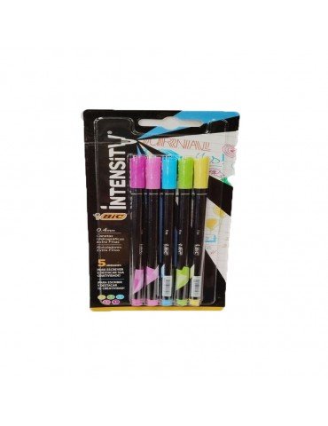 BOL. BIC INTENSITY 0.4MM SURTIDO C/5PZ 972976    X/24