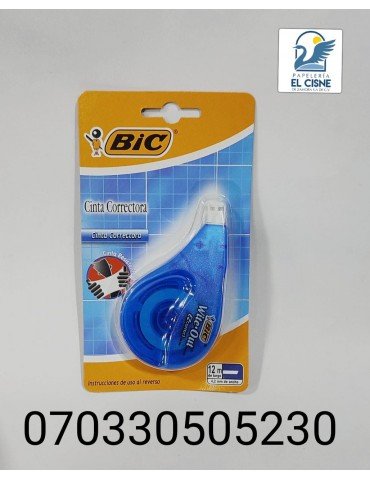 CINTA CORRECTORA BIC SIDEACTION AZUL C/1PZ 505589    X/144