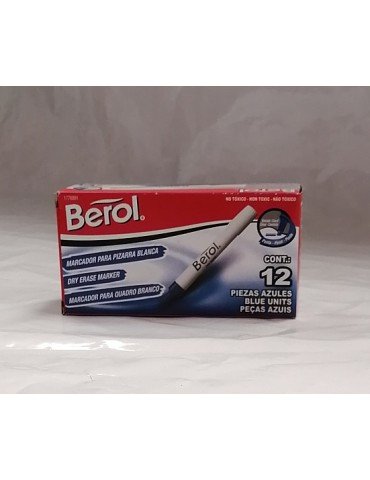 MARCADOR BEROL P/PINTARRON AZUL C/12PZ 1776891     X/12