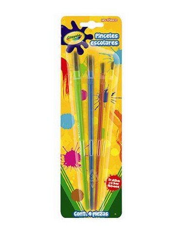 PINCEL ESCOLAR CRAYOLA BLC/4PZ     X/12