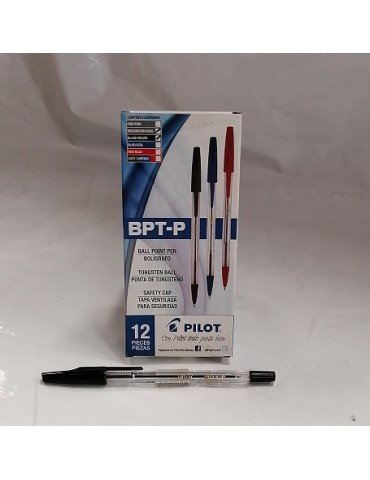 BOL.PILOT BPT-P MEDIANO NEGRO C/12PZ 10620