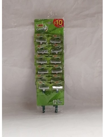 RASTRILLO BIC CONFORT 2 TIRA C/12PZ     X/12 O X/8
