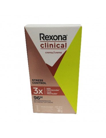DESOD.REXONA CLINICAL STICK WOMEN STRESS 48GRS     X/12
