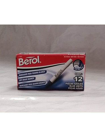 MARCADOR BEROL P/PINTARRON AZUL C/12PZ 1776891     X/12
