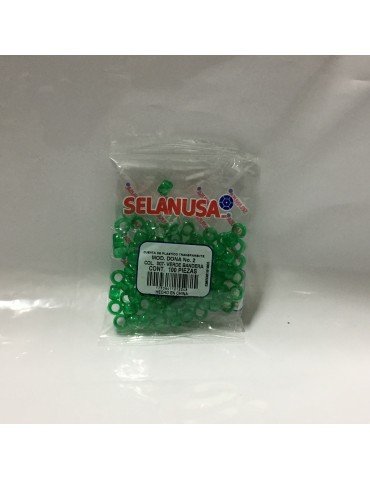 BOLITA PLASTICO 2 SEDERIA T/DONA VDE BANDERA 07 C/10BOLSAS