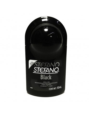 DESOD.STEFANO ROLL-ON NEGRO 50ML      X/12