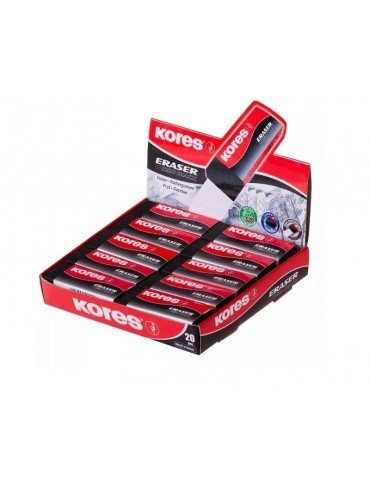 BORRADOR KORES NEGRO C/20PZ KE20     X/40