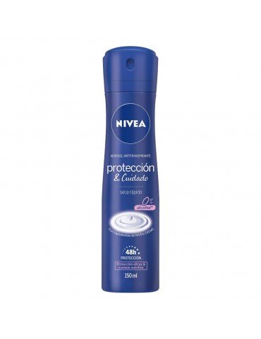 DESOD. NIVEA AEROSOL PROTECCION Y CUIDADO 150ML     X/12