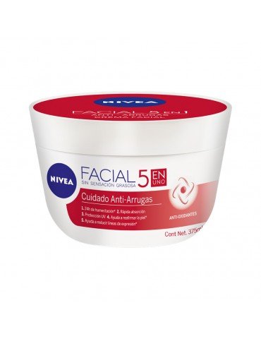 CREMA NIVEA FACIAL 5-1 ANTIARRUGAS 375ML     X/12