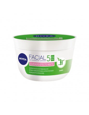 CREMA NIVEA FACIAL 5-1 EFECTO MATE 375ML     X/12