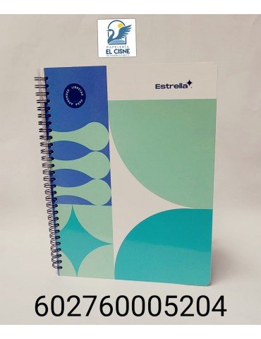 CUADERNO ESTRELLA PROF. SEMI RIGIDO RAYA 100HJS     X/20