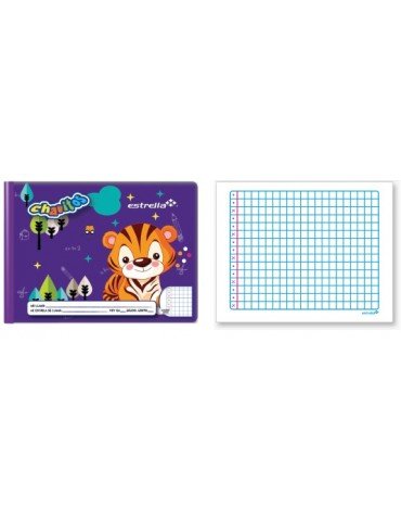 CUADERNO ESTRELLA ITAL PREESCOLAR 72HJS CUADRO 10MM   X/18