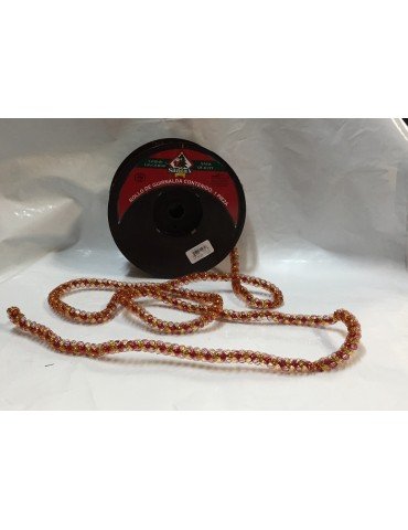 CORDEL JANEL METAL DOBLE  15 ORO/ROJO 20MTS      X/24