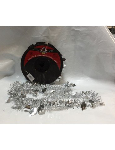 ESCARCHA JANEL HOJA GRANDE  7 PLATA 20MTS      X/24