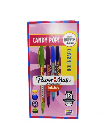 BOL. KILOMETRICO WARPS CANDYPOP MEDIANO SURTIDO C/12PZ   X/48