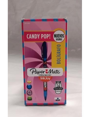 BOL. KILOMETRICO WARPS CANDYPOP MEDIANO AZUL C/12PZ     X/48
