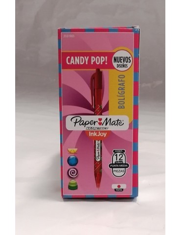 BOL. KILOMETRICO WARPS CANDYPOP RT ROJO C/12PZ     X/12