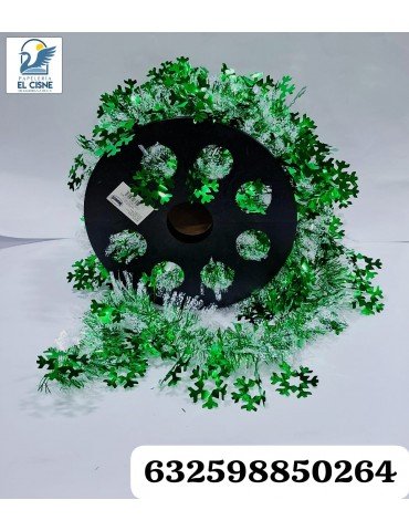 ESCARCHA BRIDGECO A2482 VERDE MANZANA 20MT X 9CM       X/24